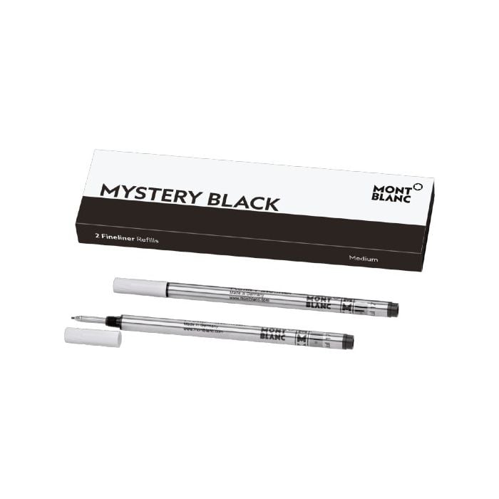 Pack of Two Mystery Black Fineliner refills by Montblanc.