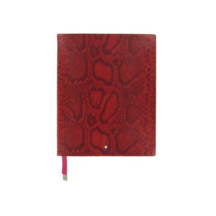 This Montblanc fine stationery notebook comes with a mock python red print.