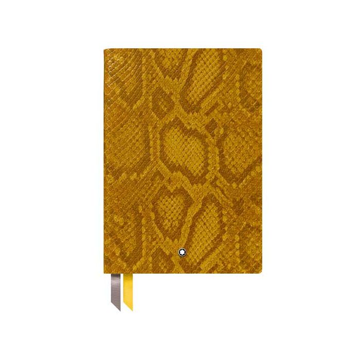 This is the Montblanc Mock Python Print Saffron Fine Stationery #146 Notebook. 