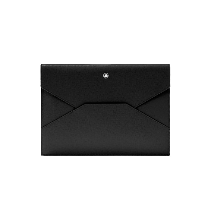 Montblanc Sartorial Black Saffiano Leather Envelope Pouch
