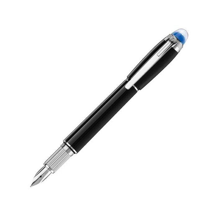 The Montblanc StarWalker Black Precious Resin Fountain Pen.