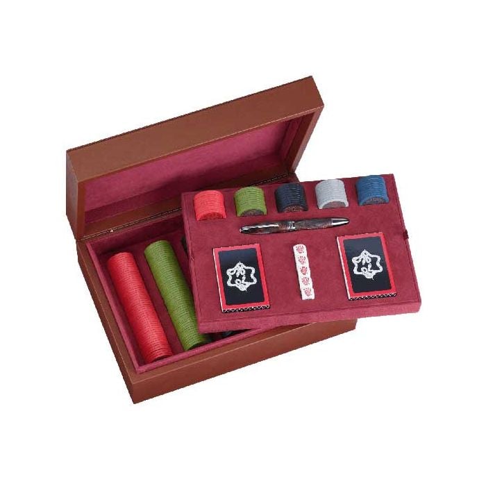 This is the Montblanc James Purdey & Sons Meisterstück Great Masters Poker Set. 