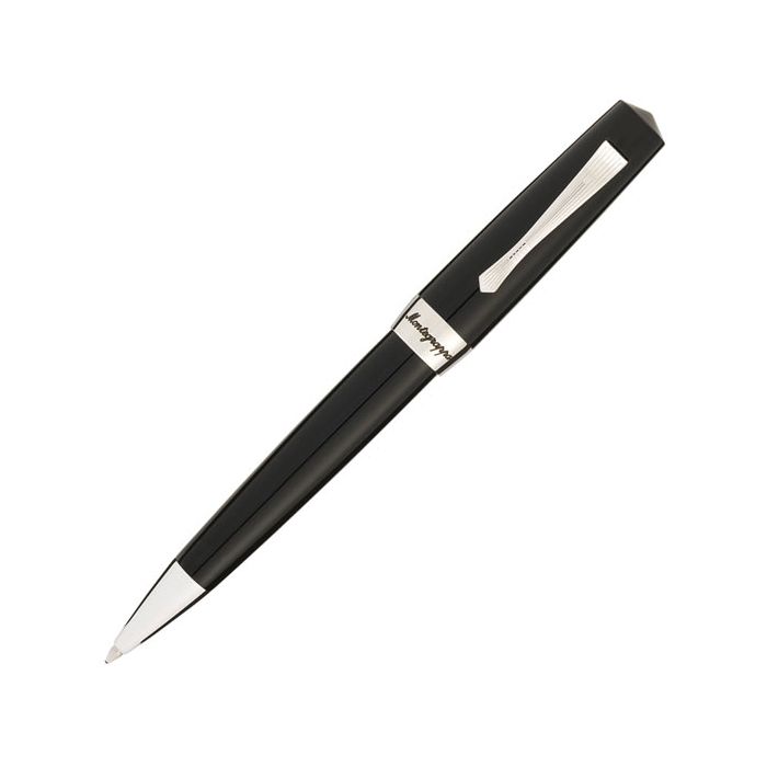 This Jet Black Elmo 02 Ballpoint Pen has been designed by Montegrappa.
