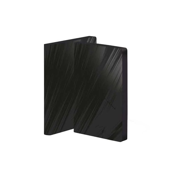 Gloom, Solaris range by nuuna. Black edged notebook with combined gloss and matt finish.