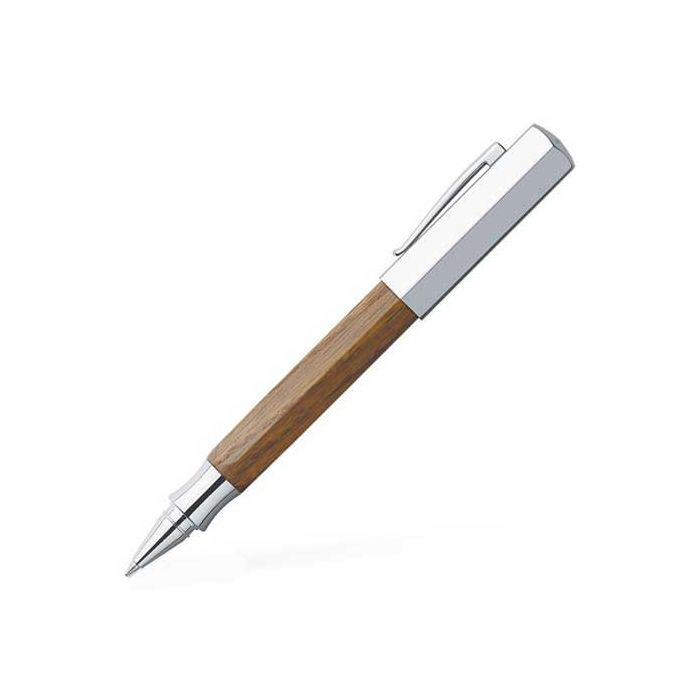 Faber-Castell, Ondoro Wood, Rollerball pen. Also available in ballpoint and fountain.