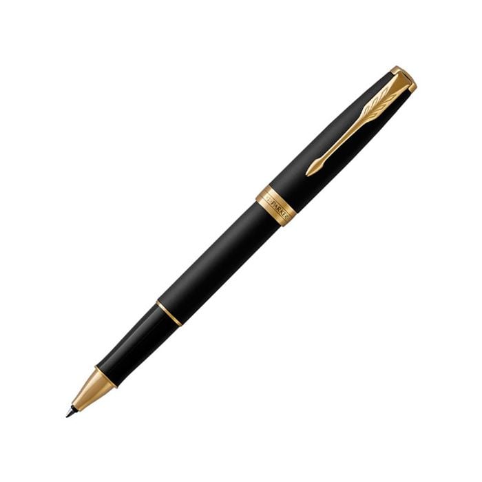 This Sonnet Matte Black Lacquer Rollerball Pen has been designed by Parker. 