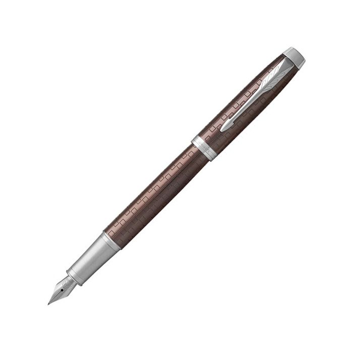 This is the Premium IM Brown Aluminium Fountain Pen designed by Parker.