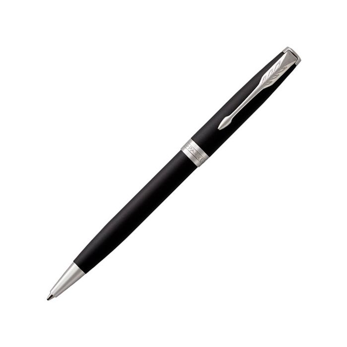 This Sonnet Matte Black Lacquer & Palladium Ballpoint Pen has been designed by Parker. 