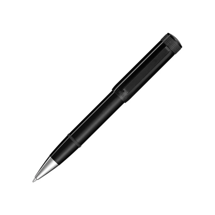 This TIBALDI Perfecta Ballpoint Pen Rich Black Resin is made with a combination of palladium, rubber and resin. 