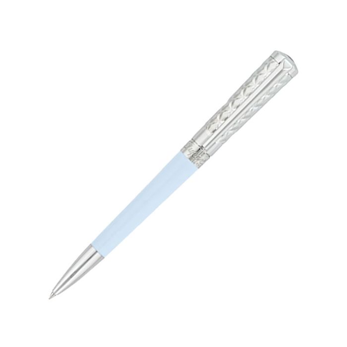 This Pastel Blue Liberté Spring Series Ballpoint Pen is designed by S.T. Dupont Paris. 