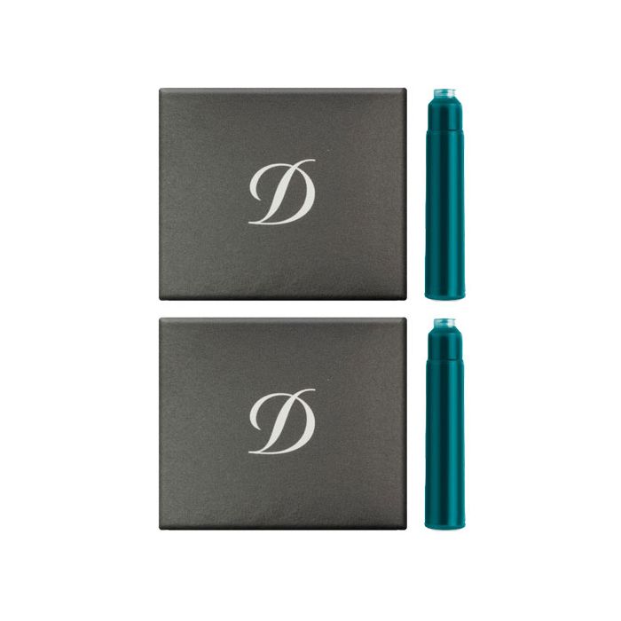 These Turquoise Ink Cartridges 2 x Pack of 6 are designed by S.T. Dupont Paris. 