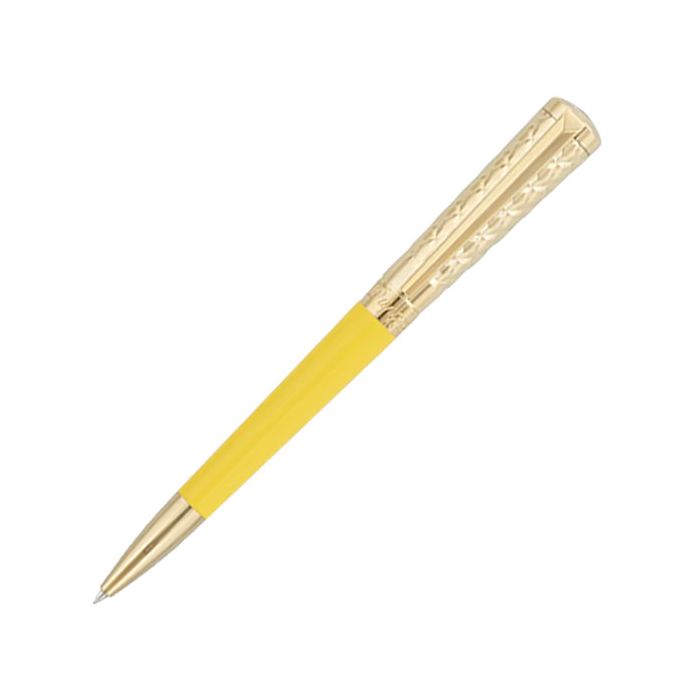 This Vanilla Yellow Liberté Spring Series Ballpoint Pen is designed by S.T. Dupont Paris. 