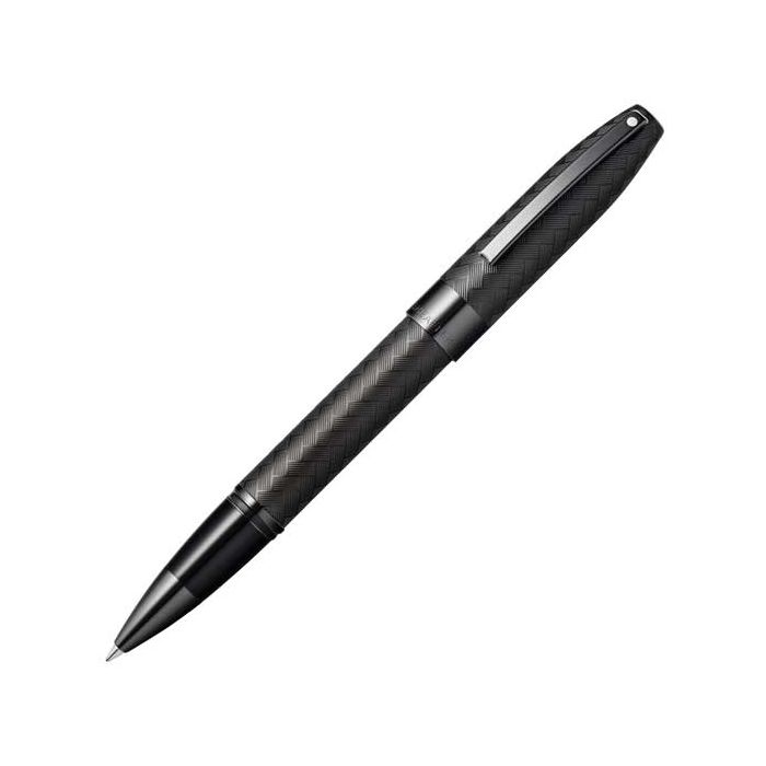 This is the Sheaffer Matte Black Legacy Rollerball Pen with Engraved Chevron Pattern.