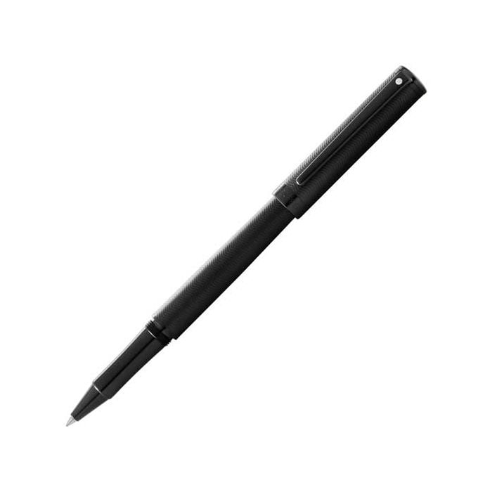 This is the Sheaffer PVD Matte Black Intensity Rollerball Pen with Engraved Pattern. 