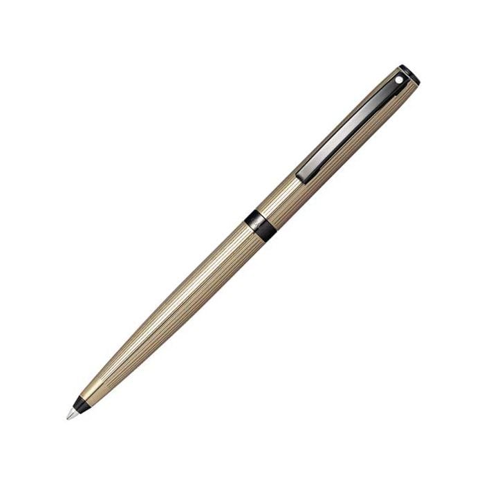 This is the Sheaffer Titanium Gray Sagaris Ballpoint Pen with black PVD trims. 