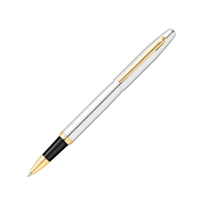 This is the Sheaffer Chrome VFM Gold-Tone Rollerball Pen.