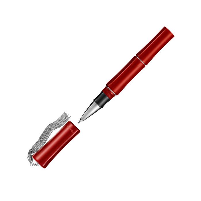This Lipstick Red Bamboo Rollerball Pen has been designed by TIBALDI.