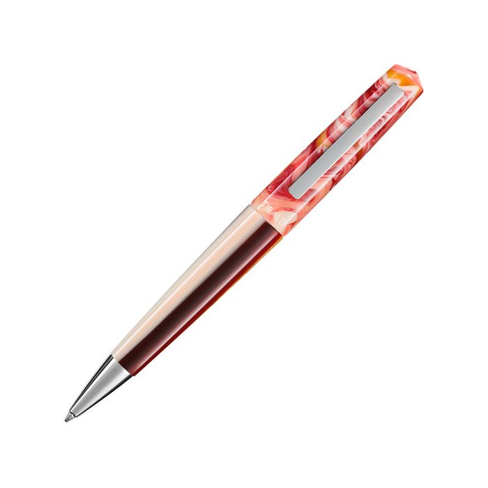 This Russet Red Infrangibile Ballpoint Pen has been designed by TIBALDI.