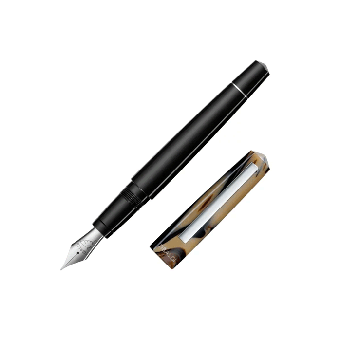 This Tibaldi Infrangible Taupe Grey Fountain Pen is made in Italy