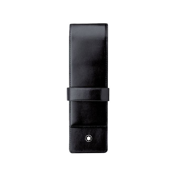 This is the Montblanc 2 Black Meisterstück Pen Pouch.