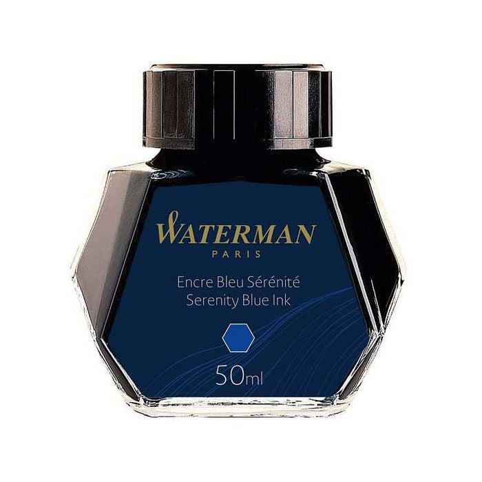 
Waterman, Serenity Blue, 50ml Ink Bottle Refill ideal for use with the waterman converter cartridges. Washable for the spillers.
