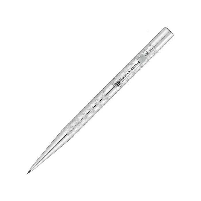 The Yard-O-Led, Viceroy, Barley Silver Mechanical Pencil features a stunning engraved design along the body and the brand's name of authenticity. A twist charge reveals the lead and retracts when finished.