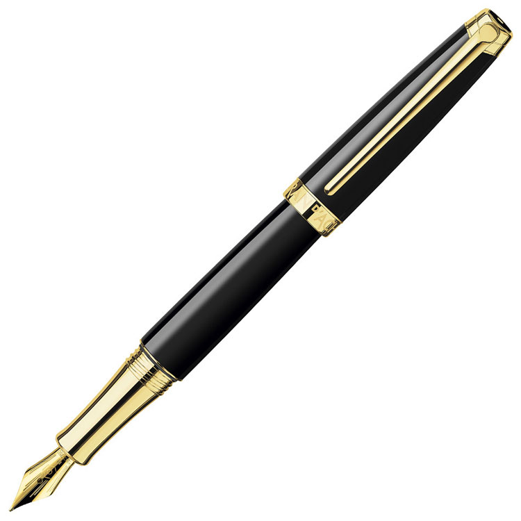 Caran d`Ache Léman Ebony Black Gold-Plated Fountain Pen
