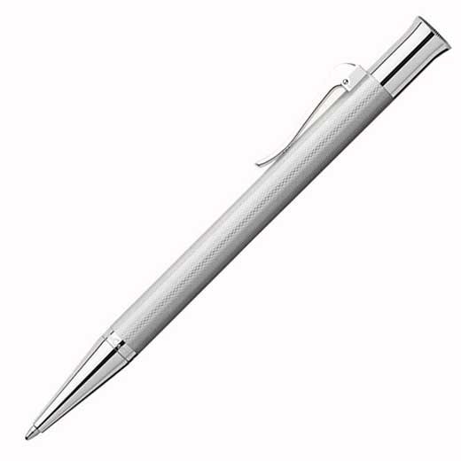 Rhodium-Plated Guilloche Ballpoint Pen