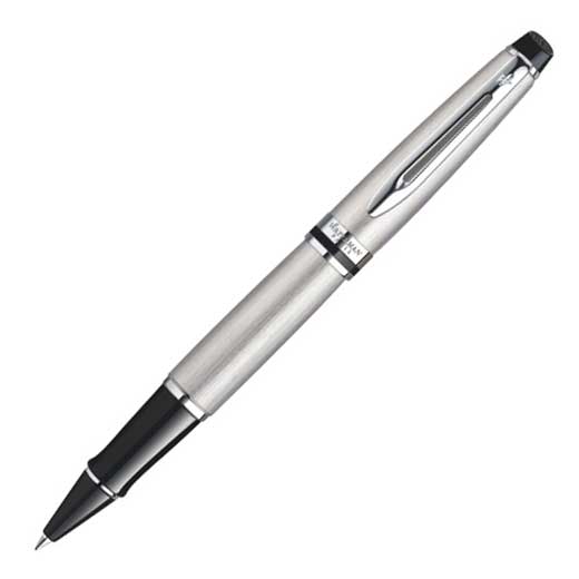 Expert, Stainless Steel with Chrome Trim Rollerball Pen