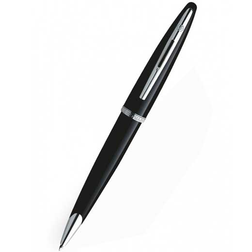 Carene, Black Lacquer with Chrome Trim Ballpoint Pen