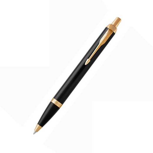 Premium IM, Classic Black Lacquer and Gold Plated Ballpoint Pen