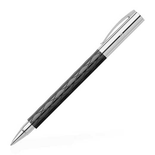 Ambition, Rhombus Precious Black Resin Rollerball Pen