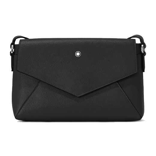 Sartorial Double Bag in Black Saffiano Leather