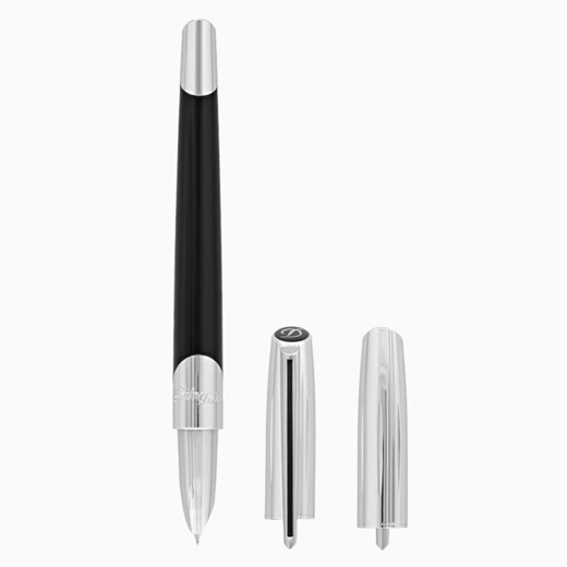 Défi Millenium Black & Silver Fountain Pen