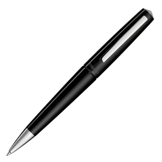 Infrangible Rich Black Resin Ballpoint Pen