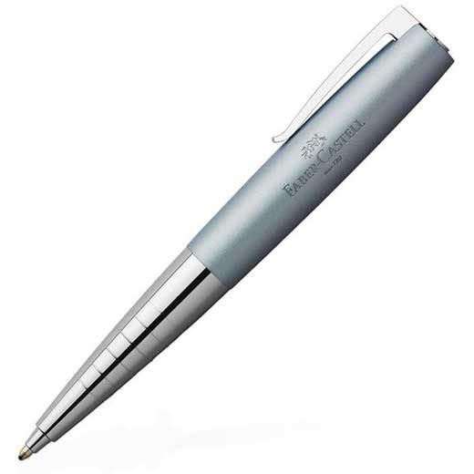 Loom, Metallic Blue and Chrome Plated Steel Ballpoint Pen