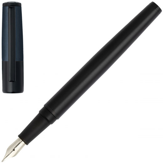 Gear Minimal Black & Navy Fountain Pen