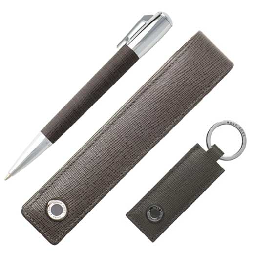 Tradition, Grey Leather Pen Set