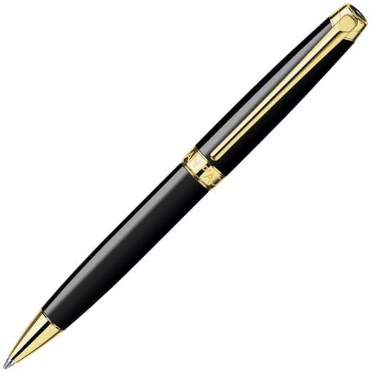 Léman Ebony Black Gold-Plated Ballpoint Pen