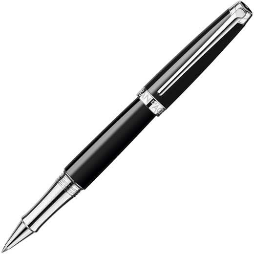 Léman Ebony Black Rhodium-Plated Rollerball Pen