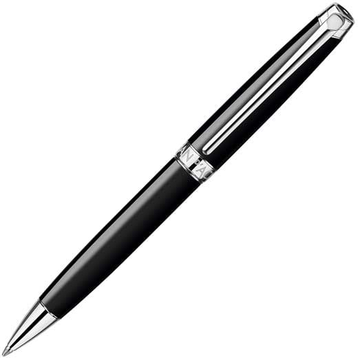 Léman Ebony Black Rhodium-Plated Ballpoint Pen