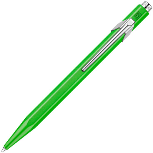 849 Fluorescent Green POPLINE Ballpoint Pen