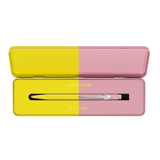 x Paul Smith 849 Limited Edition Ballpoint Pen In Chartreuse & Rose