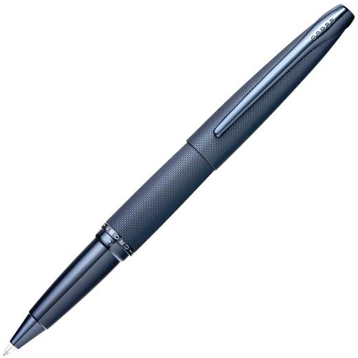 ATX Dark Blue Sandblasted Rollerball Pen