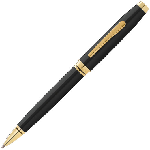 Coventry Black Lacquer with Gold Trim Ballpoint Pen