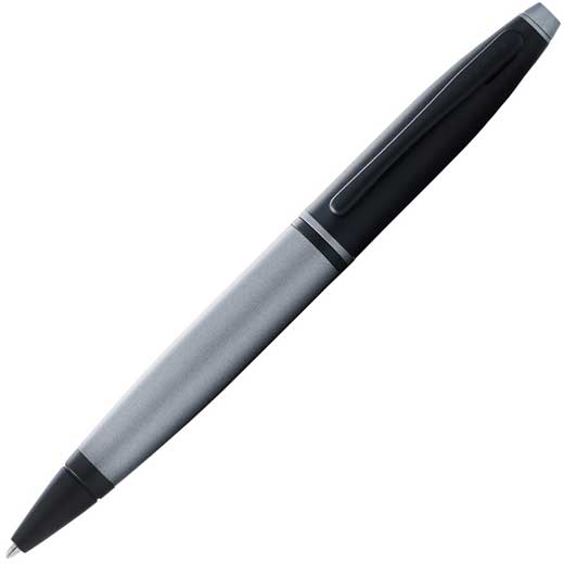 Calais Matte Gray & Black Lacquer Ballpoint Pen