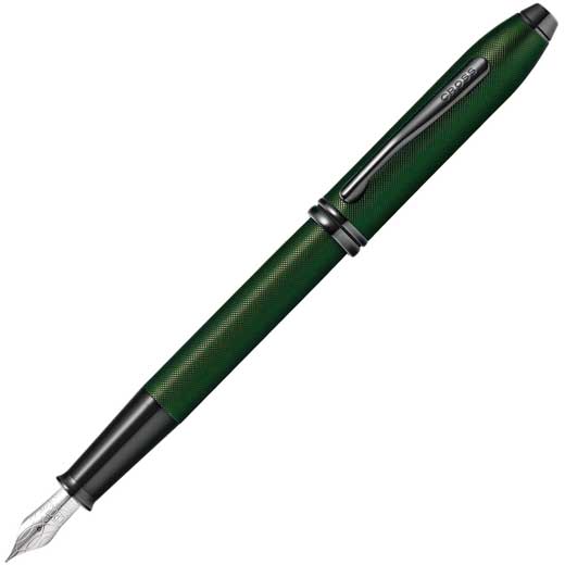 Townsend Micro-Knurl Matte Green Fountain Pen