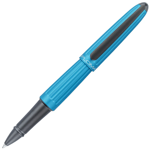 Aero Rollerball Pen in Turquoise & Gunmetal