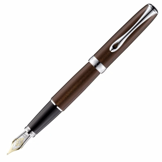 Excellence A2 Fountain Pen Marrakesh Brown & Chrome 14ct