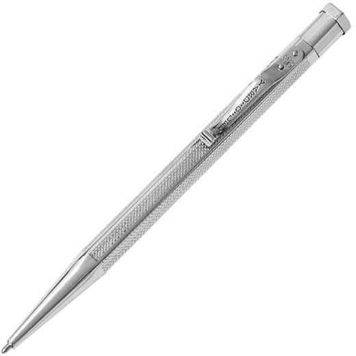 Sterling Silver Barley Hexagonal Diplomat Ballpoint Pen
